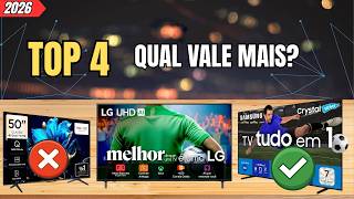 TOP 4 MELHORES TVs 50 POLEGADAS 2026 (Samsung, LG, TCL e Philips)