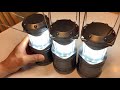 Lichamp LED Camping Lanterns Lights Battery Powered Super Bright Collapsible Flashlight Portable