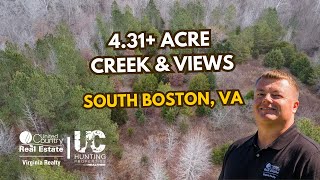 Build Your Dream Home: 4.31 Acres with Creek Frontage in Western Halifax County, VA!