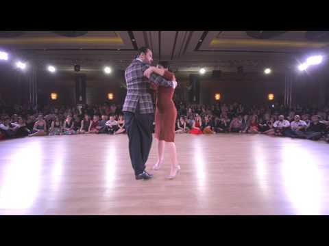  Francesca del Buono  and  Giampiero Cantone  are  dancing  to  a  tango  at  TanGO TO Istanbul  in  2017