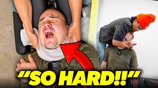 **THE STIFFEST MAN** IVE CRACKED‼️😭 | 5 Chiropractors Failed | Asmr Relief Back & Neck | Dr Tubio