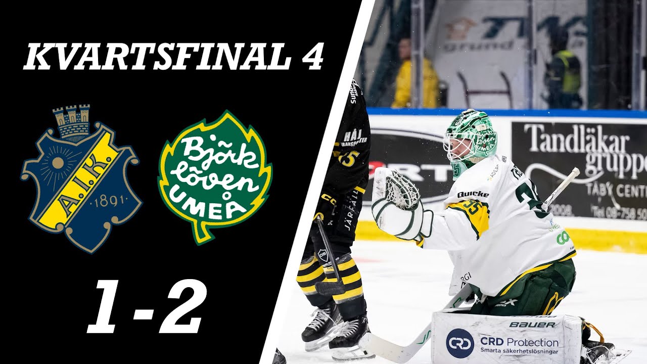 AIK - IF Björklöven | Höjdpunkter | Kvartsfinal 4 av 7 | Hockeyallsvenskans Slutspel 2024/25
