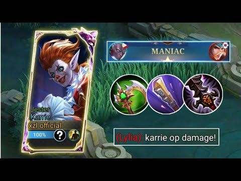 KARRIE TRINITY BUILD IS BACK!! OP DAMAGE (MUST TRY!) | MLBB