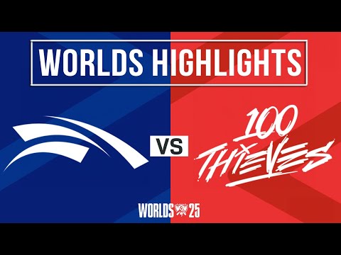 HLE vs 100T Highlights | Worlds 2025 Swiss Stage | Hanwha Life Esports vs 100 Thieves