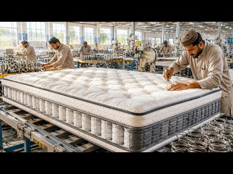 Inside Cutting-Edge Mattress Factories Making Incredible Luxury Spring Beds