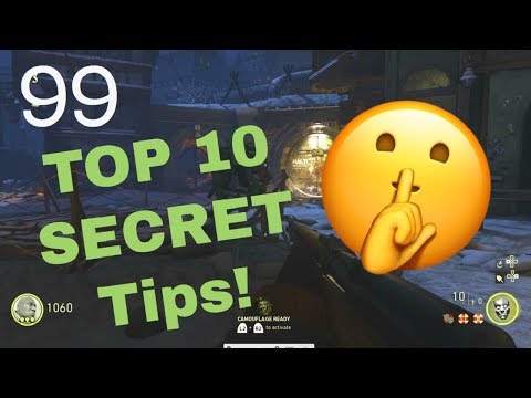 Top 10 SECRET Tips ACTIVISION Would NOT Want You To Know | COD WW2 Zombies