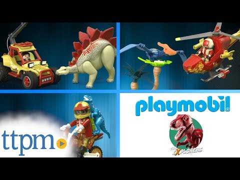 The Explorers Explorer Vehicle with Stegosaurus, Adventure Copter from Playmobil