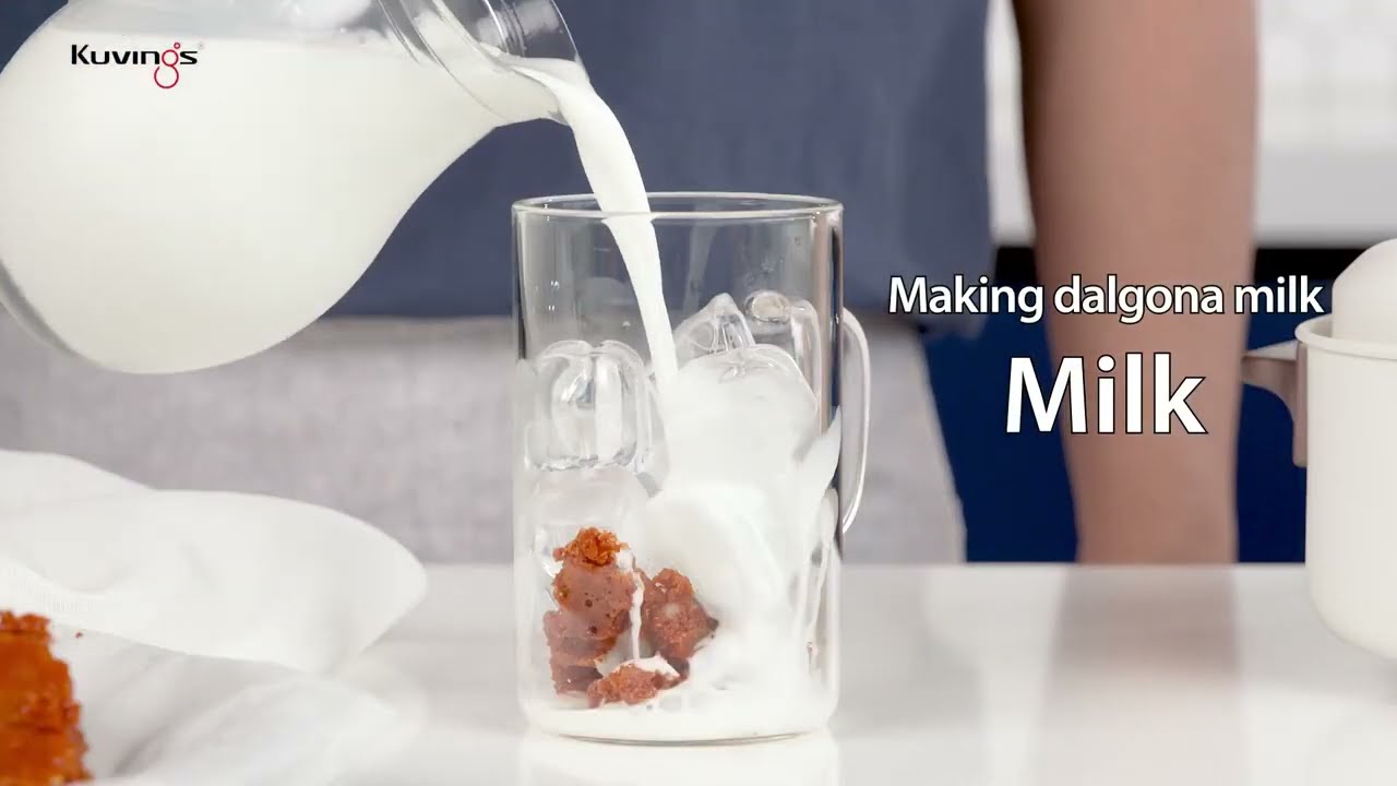 RECIPE "Sữa Dalgona" cùng lẩu điện phủ gốm Ceramic đa năng 2 trong 1 Kuvings KMG-200B [Lồng lẩu]