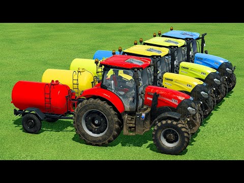 HARVEST GRASS AND MAKE BALES WITH CASE TRACTORS & MAN TRUCKS - Farming Simulator 22