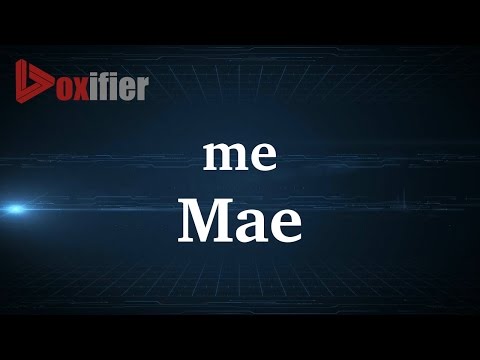 How to Pronunce Mae in French - Voxifier.com