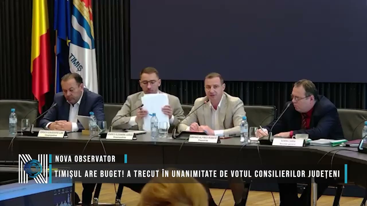 Timișul are buget! A trecut în unanimitate de votul consilierilor județeni