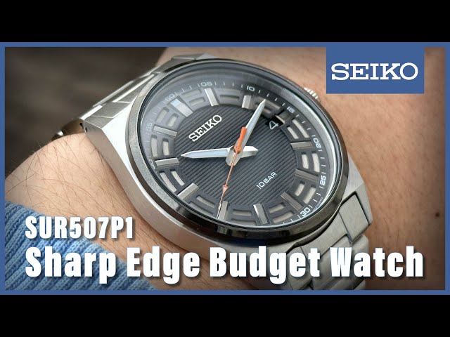 ساعة سيكو كريستال كوارتز رجالية - SUR507P1