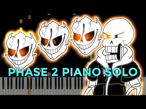 Disbelief Papyrus · Phase 2 | LyricWulf Piano Tutorial on Synthesia Solo