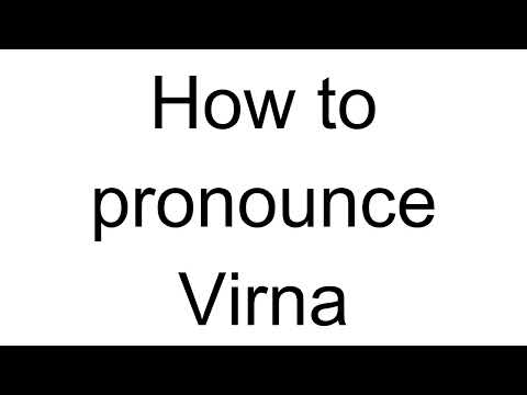 How to Pronounce Virna (Italian)