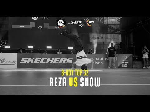 Die Finals 2023: Reza vs Snow | B-BOY TOP 32 | GERMAN BREAKING CHAMPIONSHIP