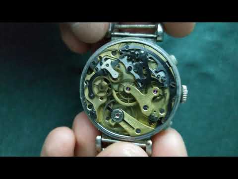 Chronographe Suisse - Landeron Hahn Bi-pusher 15.5 ligne Caliber 39