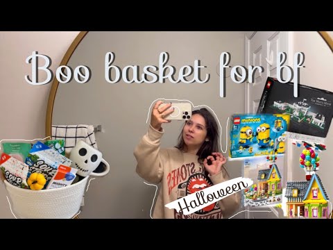 Come make a boo basket for my boyfriend for Halloween come shop with me!