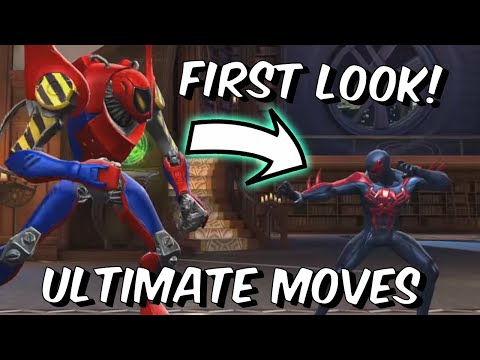 Spider-Man 2099 & Peni Parker FIRST LOOK! - Animations & Ultimate Move - Marvel Contest of Champions