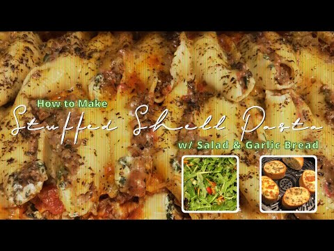 How to Make STUFFED SHELLS︱Beef, Spinach and...