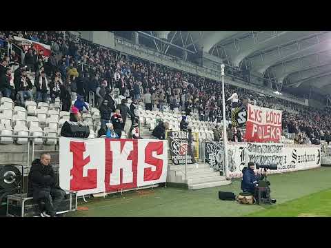 Doping kibiców ŁKS-u Łódź w meczu z Sandecją Nowy Sącz (cz. 1)