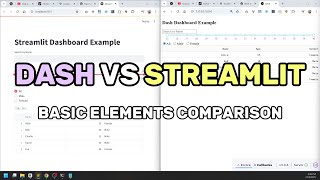 Streamlit vs Dash - Which one is better? Interactive Dashboard with Python