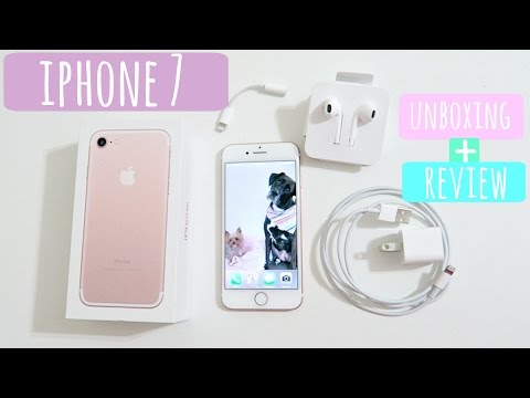 IPHONE 7 UNBOXING + REVIEW + FEATURES + WHAT'S ON MY IPHONE!!