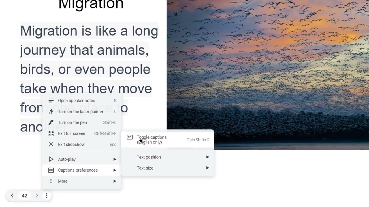 Live Captions with Google Slides While Teaching