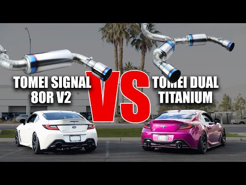 Tomei Titanium Exhaust Single vs Dual | 80R V2 Vs the NEW DUAL