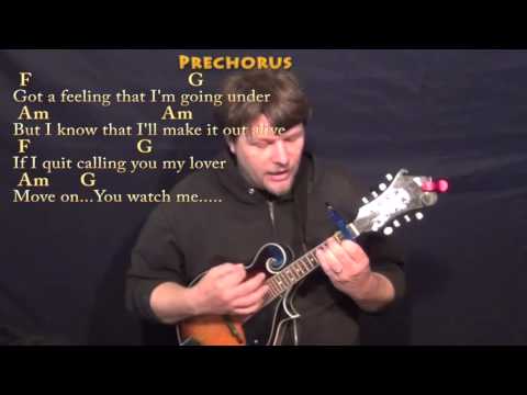 Stitches (Shawn Mendes) Mandolin Cover Lesson with Chords/Lyrics - Capo 1st