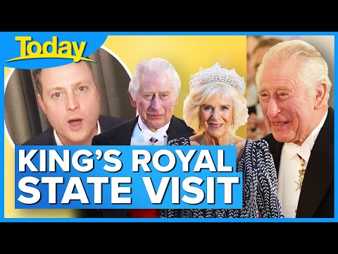 King Charles III's lands in Germany for first state visit since becoming king | Today Show Australia