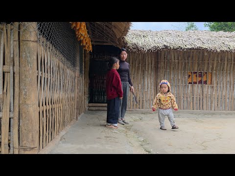 Ly Tieu Ca is preparing the materials and will begin building the toilet.