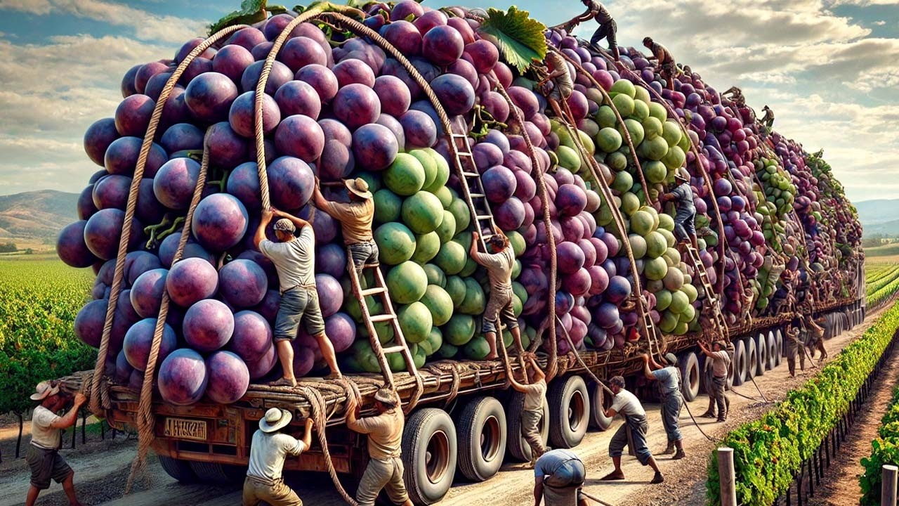 17 Most Amazing Fruit and Vegetable Harvests by Farmers - Harvesting Technology