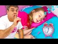 Nastya and dad are learning responsibility so as not to be late for school. Story for kids.