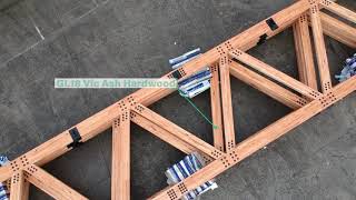 Warren Trusses made Vic Ash Hardwood