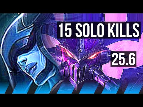 LISSANDRA vs KASSADIN (MID) | 15 solo kills, Legendary | EUW Master | 25.6