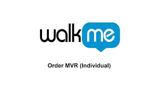Order MVR Individual
