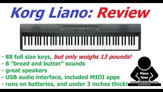 Video thumbnail for Korg Liano Review by Piano Tone
