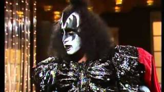 Gene Simmons and Ace Frehley on the don lane show a suprise visit 1980
