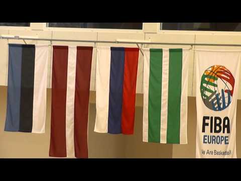 EYBL U20 Final4,  KK HITO/Jõhvi - Riia VEF, mängijate tutvustus, 19.04.2013