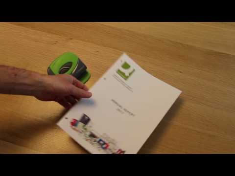 How to punch 4 holes with a 2-hole puncher?