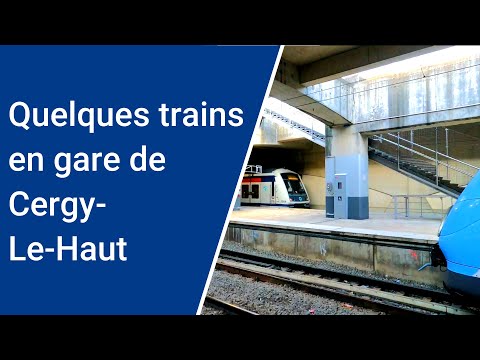 Quelques trains en gare de Cergy le Haut avec @Etijo