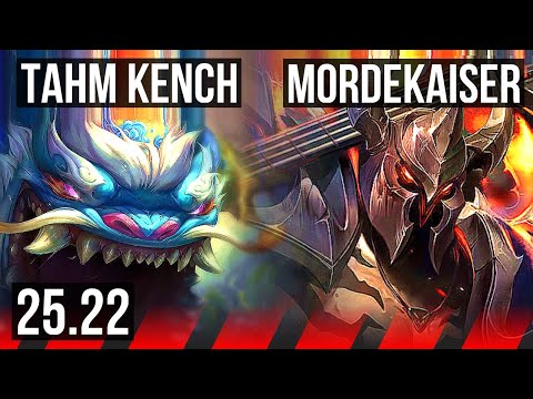 TAHM KENCH vs MORDEKAISER (TOP) | 8/1/1, Godlike | NA Master | 25.22