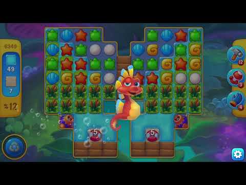 [FISHDOM Walkthrough] Level 6349 Super Hard (Qua màn - Fishdom)