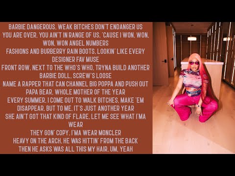 Nicki Minaj ~ Barbie Dangerous ~ Lyrics