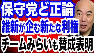 日本保守党ど正論糾弾！維新が企む新たな利権／チームみらいも賛成表明／SNS規制法案が可決…新たな情報統制か？
