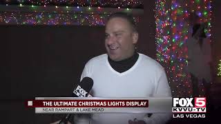 Las Vegas family flaunts festive Christmas lights display
