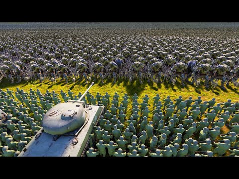 Entire WW2 US ARMY vs 6 MILLION Zombies & Trolls - Ultimate Epic Battle Simulator 2 UEBS 2