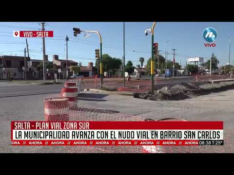 SALTA: LA MUNICIPALIDAD AVANZA CON EL NUDO VIAL EN BARRIO SAN CARLOS