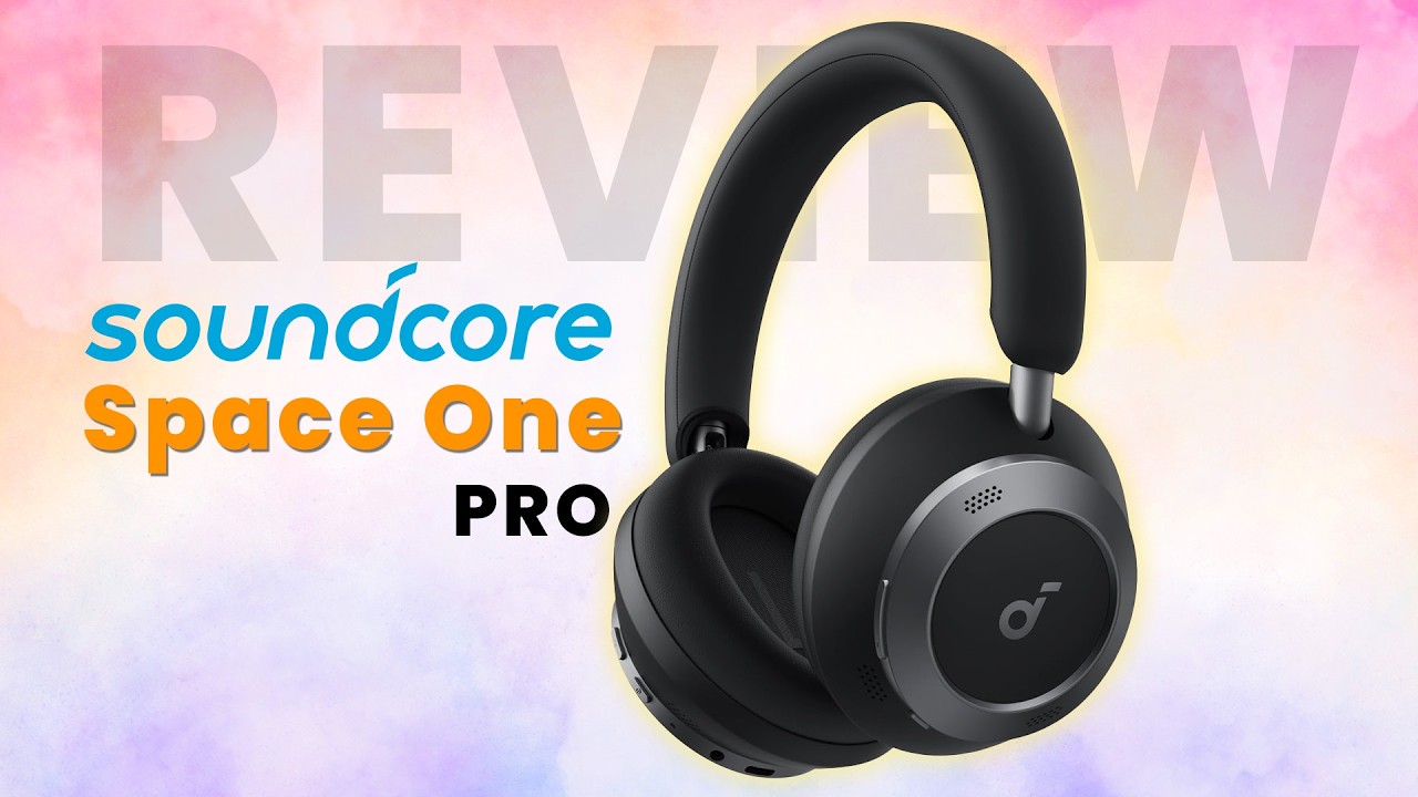 Miniatura da avaliação em vídeo de Headphone Anker Soundcore Space One Pro ANC Adaptativo 3.0 60H Over-Ear