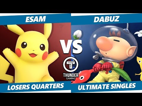 Thunder Smash SSBU - PG | Esam (Pikachu) Vs TL | Dabuz (Olimar) Smash Ultimate Tournament L Quarters